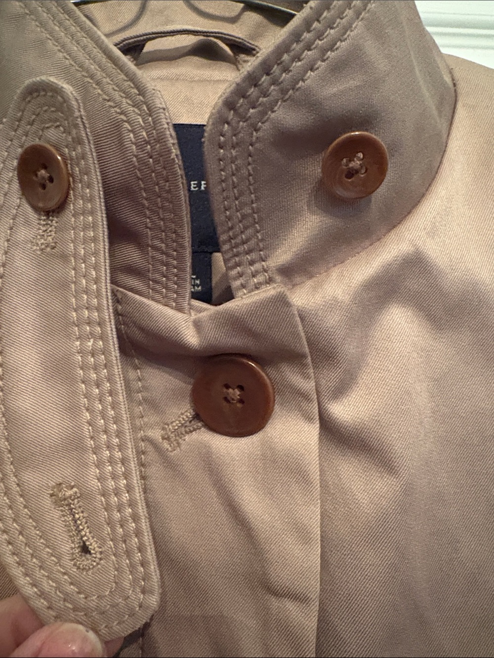 Banana Republic Cape Trench Coat with Belt - Picture 2 of 11